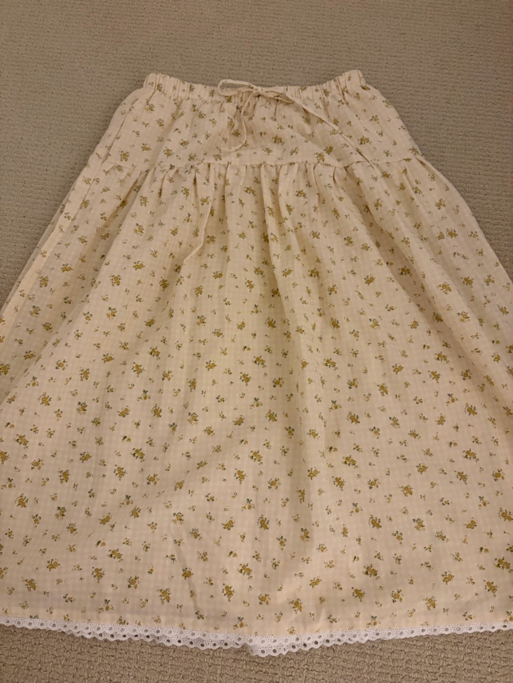 Shop Dahl Christie Skirt - Yellow Floral XS